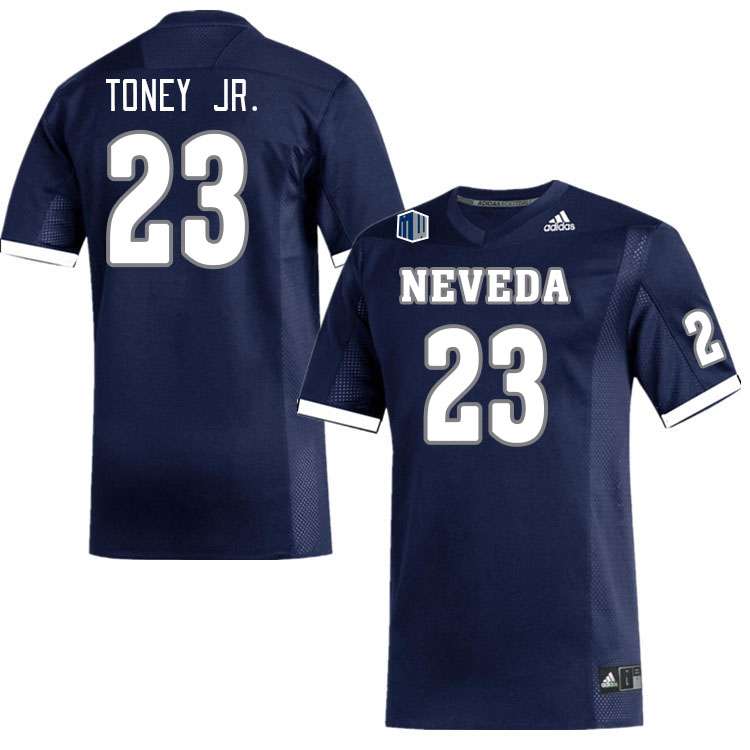 Men-Youth #23 Richard Toney Jr. Neveda Wolfpack 2023 College Football Jerseys Stitched Sale-Navy
